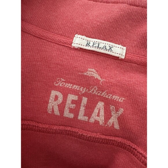 Tommy Bahama Sweatshirt Mens‎ L Pink 1/4 Zip Relax Mock Neck Pullover - Picture 7 of 13